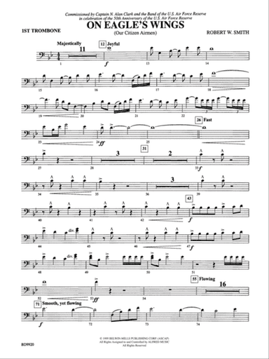 On Eagle's Wings: 1st Trombone
