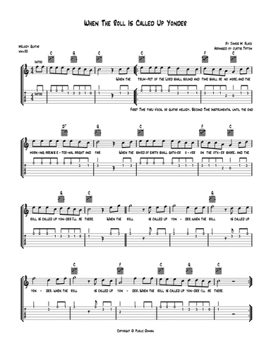 When The Role Is Called Up Yonder