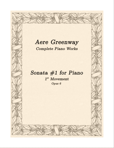 Piano Sonata - 1st Movement