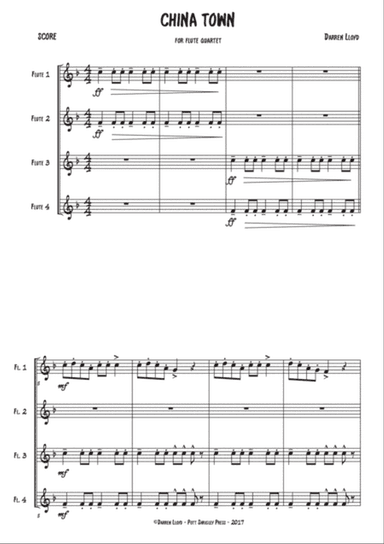 China town - Flute quartet