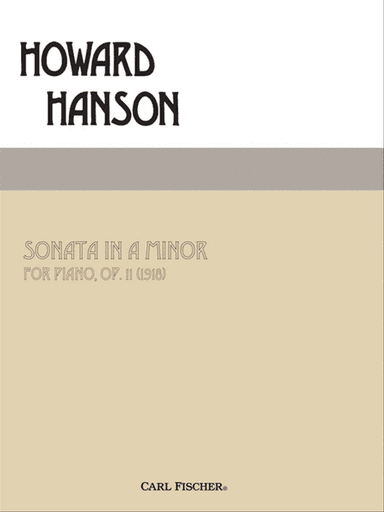 Sonata In A Minor, Op. 11 (1918)