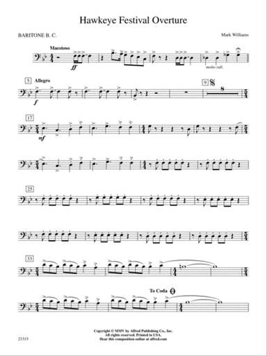 Hawkeye Festival Overture: Baritone B.C.