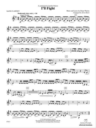 I'll Fight: 2nd B-flat Clarinet
