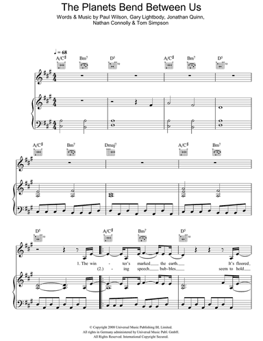 The Planets Bend Between Us