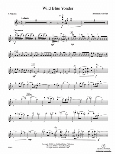 Wild Blue Yonder: 1st Violin