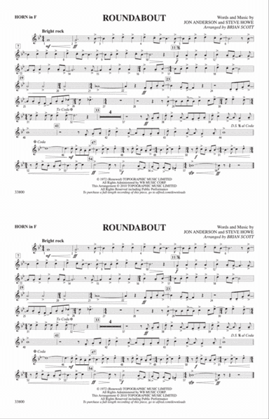 Roundabout: 1st F Horn