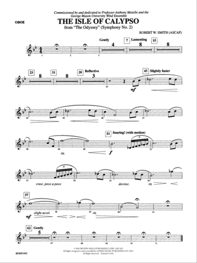 The Isle of Calypso (from The Odyssey (Symphony No. 2)): Oboe