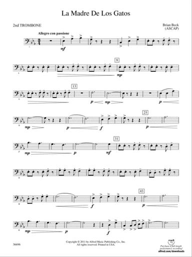 La Madre de los Gatos: 2nd Trombone