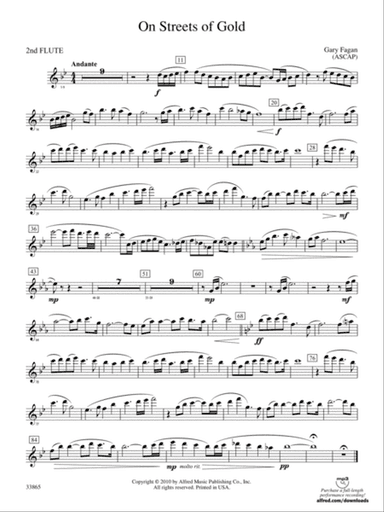 On Streets of Gold: 2nd Flute