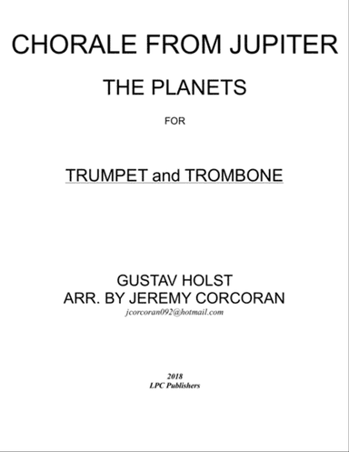 Chorale from Jupiter for Trumpet and Trombone