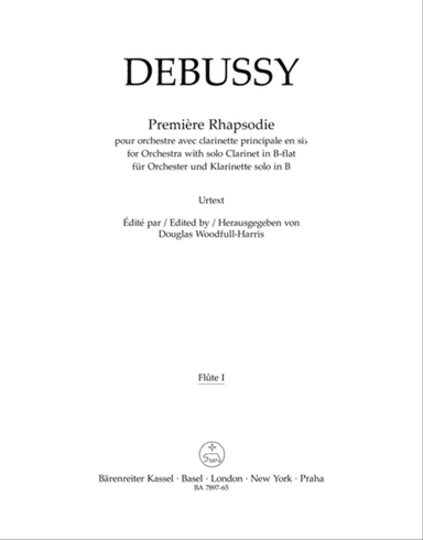 Première Rhapsodie for Orchestra with Solo Clarinet in B-flat