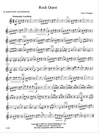 Rock Quest: E-flat Baritone Saxophone