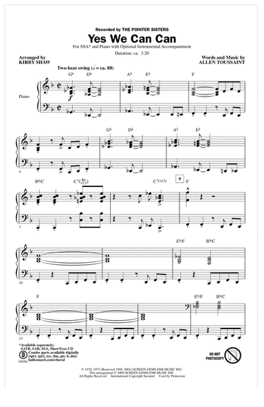 Yes We Can Can (arr. Kirby Shaw)