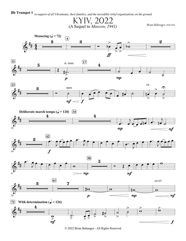 Kyiv, 2022: 1st B-flat Trumpet