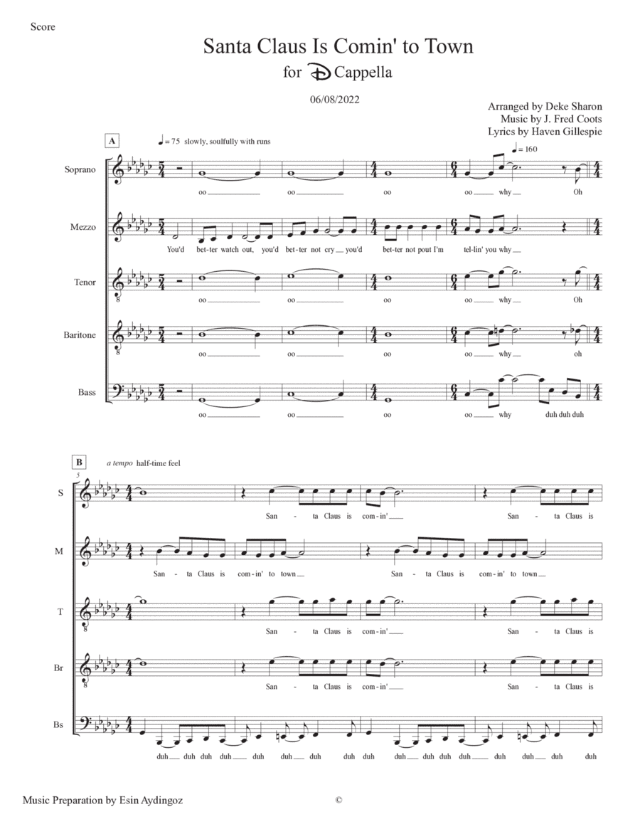 Santa Claus Is Comin' To Town