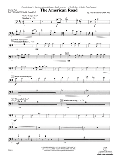 The American Road: (wp) 2nd B-flat Trombone B.C.