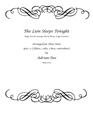 The Lion Sleeps Tonight