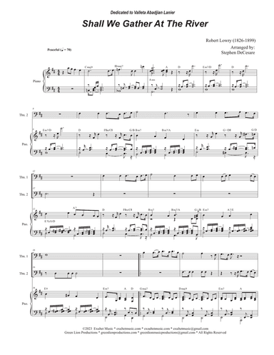 Shall We Gather At The River (Trombone Duet)