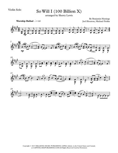 So Will I (100 Billion X)