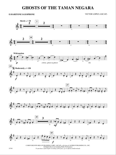 Ghosts of the Taman Negara: E-flat Baritone Saxophone