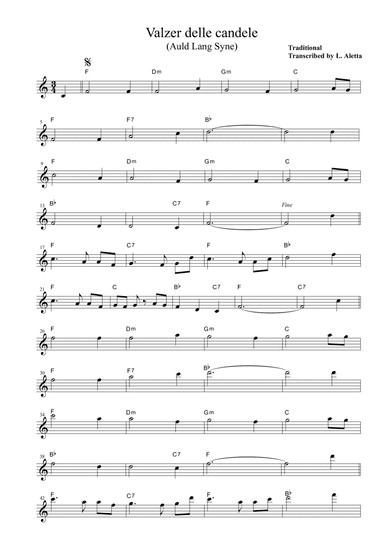 Auld Lang Syne