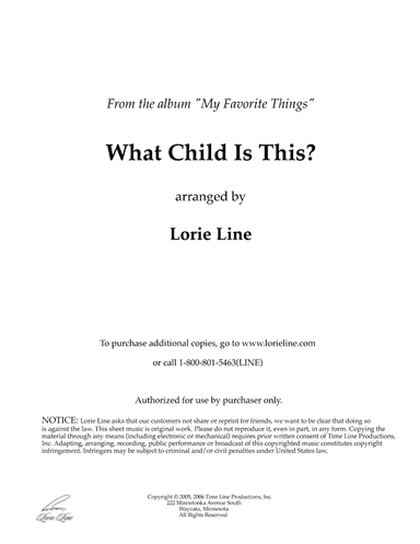 What Child Is This? (from My Favorite Things)