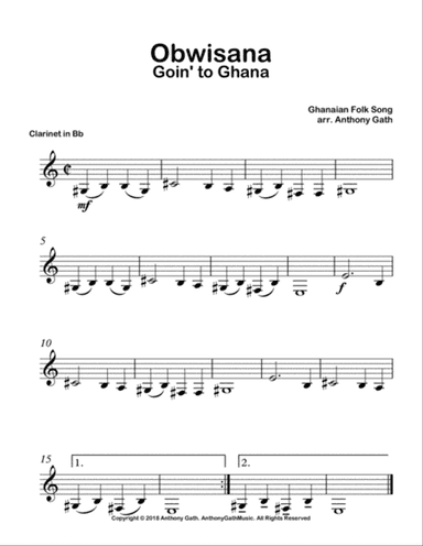 Obwisana - Solo Clarinet