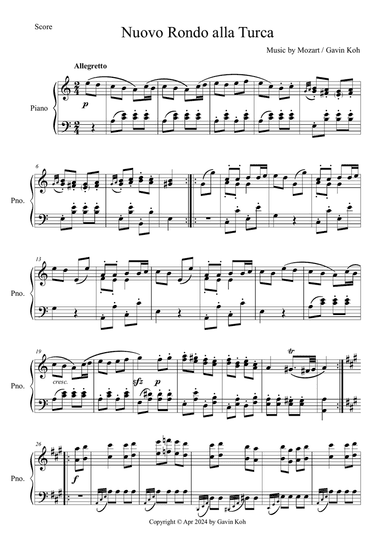 Nuovo Rondo alla Turca