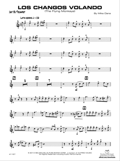 Los changos volando: 1st B-flat Trumpet