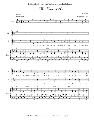 The Fatima Ave (2-part choir - (TB)