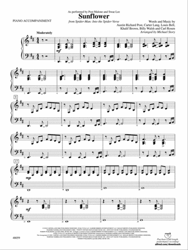 Sunflower: Piano Accompaniment