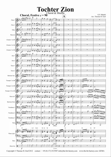 Tochter Zion - Choral & Shuffle - Concert Band