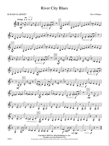 River City Blues: B-flat Bass Clarinet