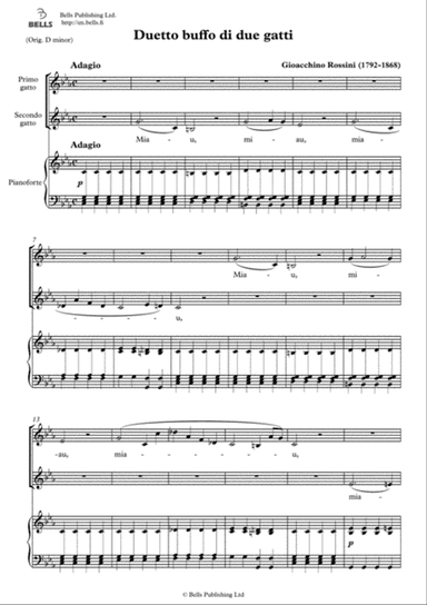 Duetto buffo di due gatti (C minor)