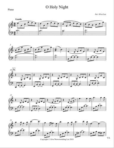 O Holy Night Piano