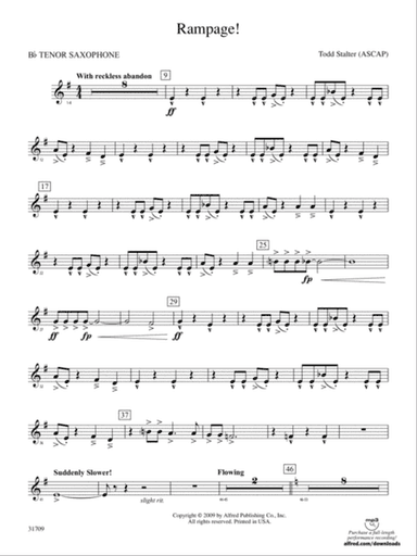 Rampage!: B-flat Tenor Saxophone