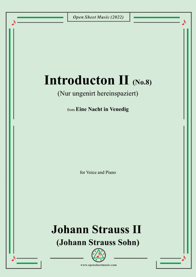 Johann Strauss II-Introducton II(Act II,No.8:Nur ungenirt hereinspaziert)