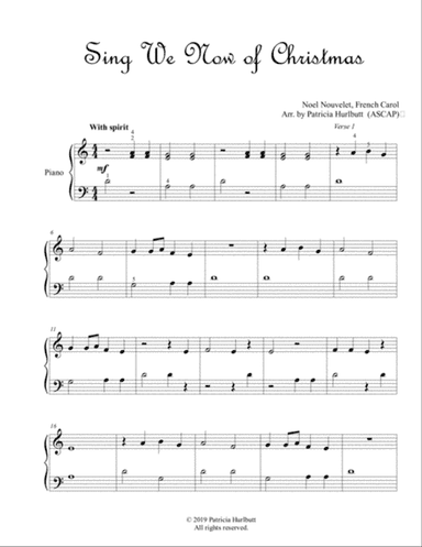 Sing We Now of Christmas