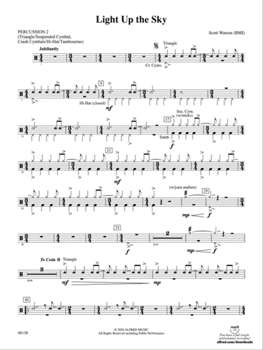 Light Up the Sky: 2nd Percussion