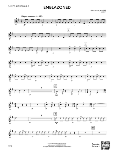 Emblazoned: 2nd E-flat Alto Saxophone