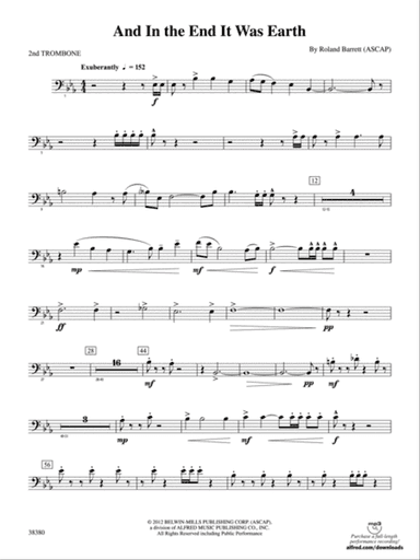 And in the End It Was Earth: 2nd Trombone