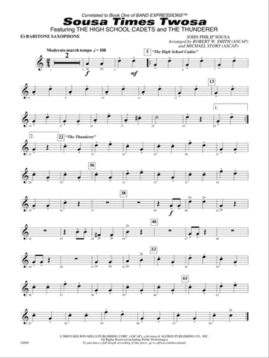 Sousa Times Twosa: E-flat Baritone Saxophone