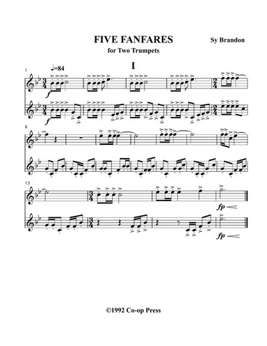 Fanfares for Two Trumpets