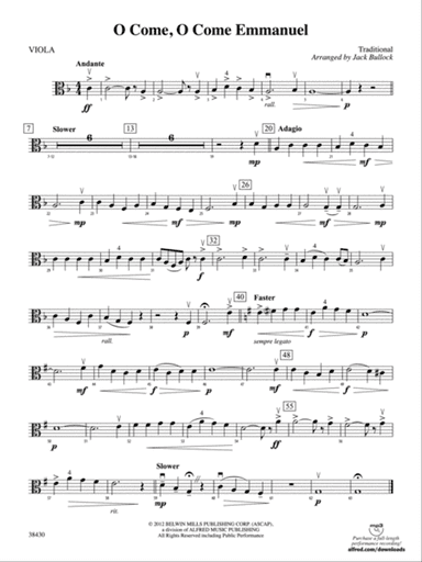 O Come, O Come Emmanuel: Viola