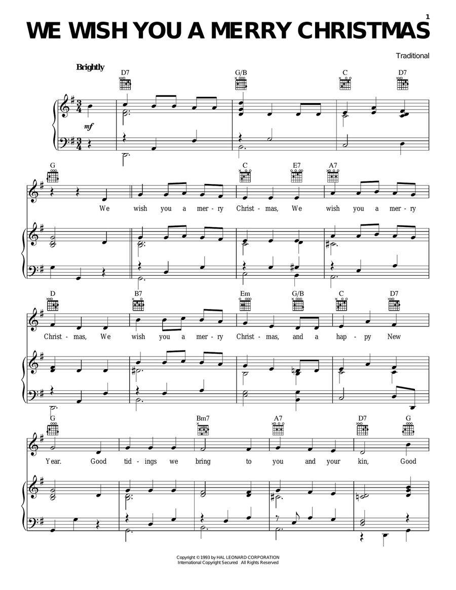 We Wish You A Merry Christmas