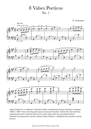 Valse Poetico no. 1