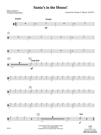 Santa's in the House!: 2nd Percussion