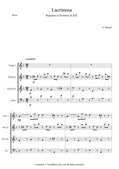 Mozart: Requiem K.626 6.Lacrimosa