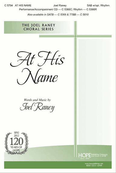 At His Name