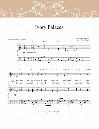 Ivory Palaces (solo instrument or vocal)
